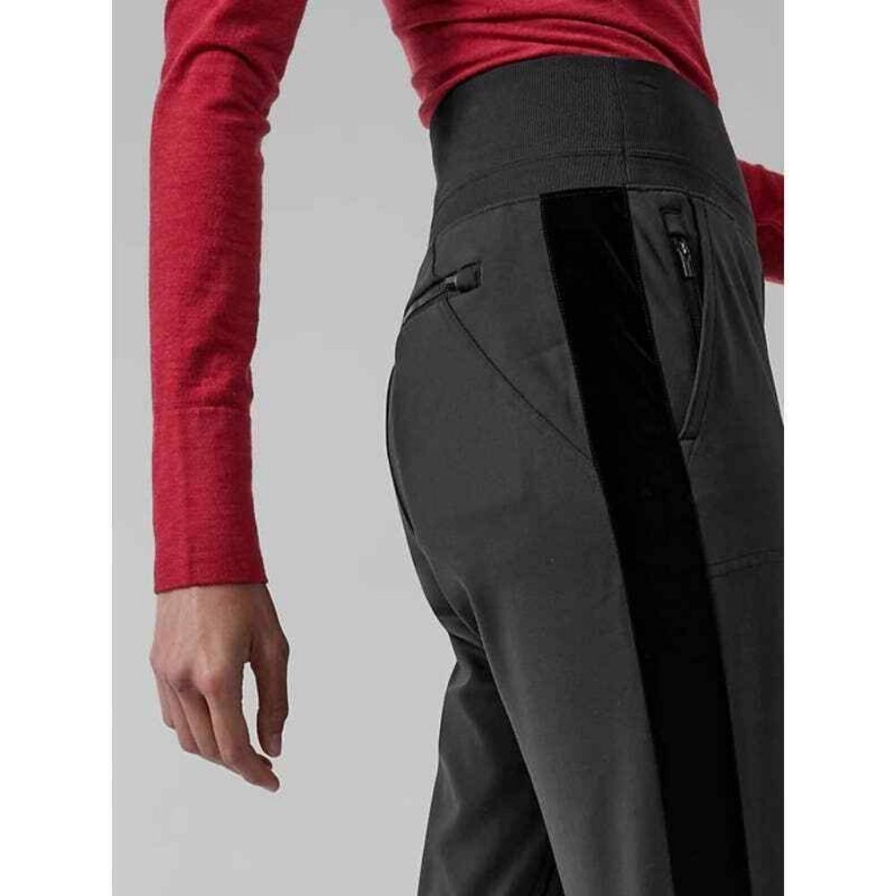 ATHLETA VENICE BLACK VELVET STRIPE JOGGER 2XL